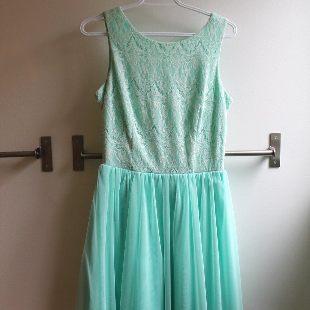 Turquoise Le Chateau Dress